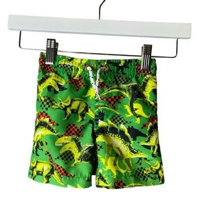 Greendog Swim Trunks Dinosaur Green 3-6M